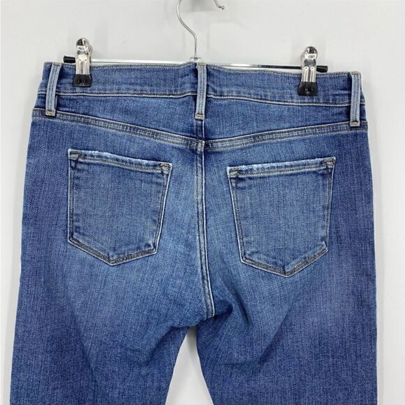 Frame Le Garcon Distressed Skinny Ankle
Jeans in Dunmore Wash Celeb Favorite - Picture 8 of 16